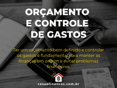 Orçamento e controle de gastos