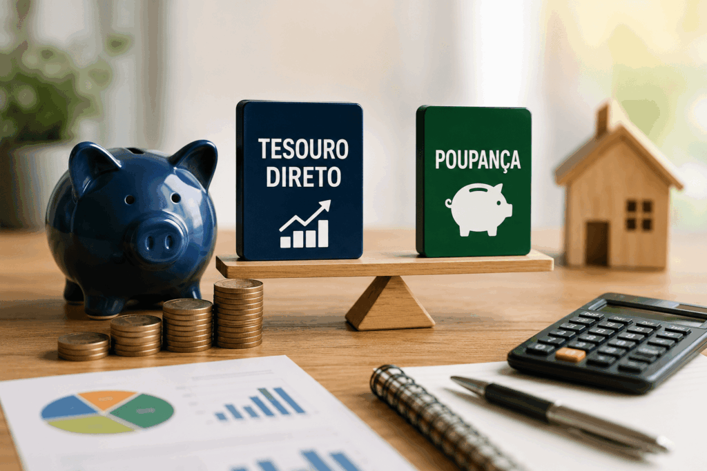 Tesouro Direto ou Poupança - Qual Rende Mais em 2026